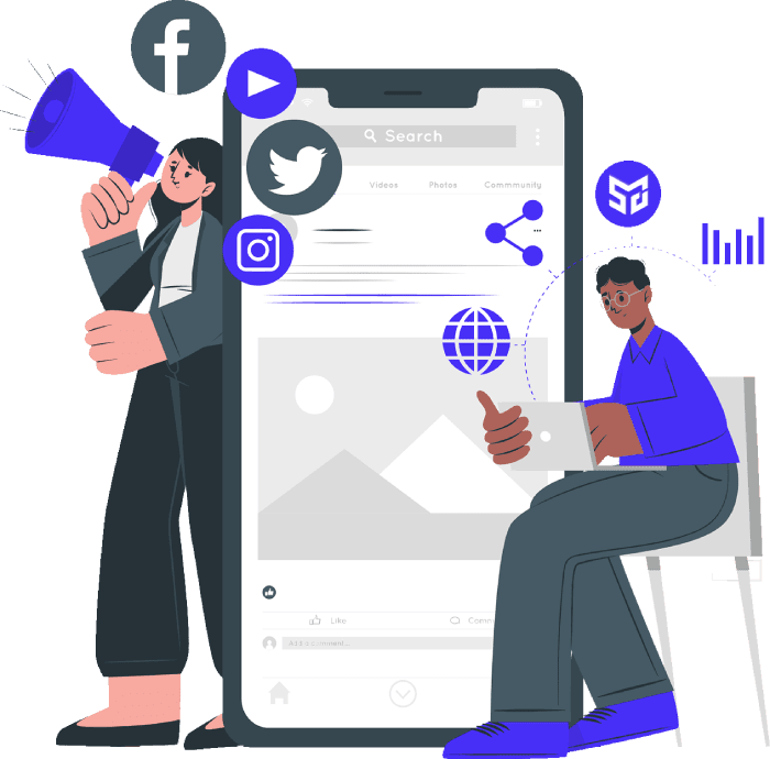 Social Media Marketing SMG Illustration