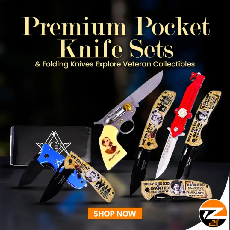 Premium Pocket Knife Sets & Folding Knives Explore Veteran Collectibles